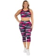 thumbnail image 4 of Women's Camo Activewear Sports Bra, Pink, XL, 4 of 5