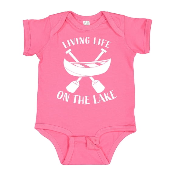 Inktastic Living Life on the Lake Boys or Girls Baby Bodysuit