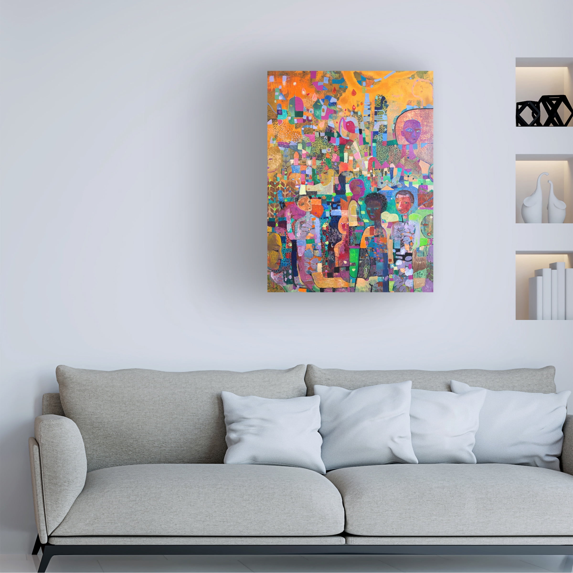 Alise Loebelsohn 'Take a Knee Oil Paint On Panel' Canvas Art