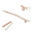 thumbnail image 3 of Unique Bargains 1 Pc Durable Camellia Faux Pearl Bag Extender Chain Pink Zinc Alloy, 3 of 5