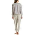 thumbnail image 3 of Splendid Women's Long Sleeve Top and Jogger Pajama Set PJ Oatmeal Animal XXL, 3 of 3