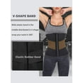 thumbnail image 2 of MISS MOLY Womens Sweat Waist Trainer Cincher with Elastic Band Neoprene Tummy Shaping 9 Steel Bones Girdle Weight Loss, 2 of 6