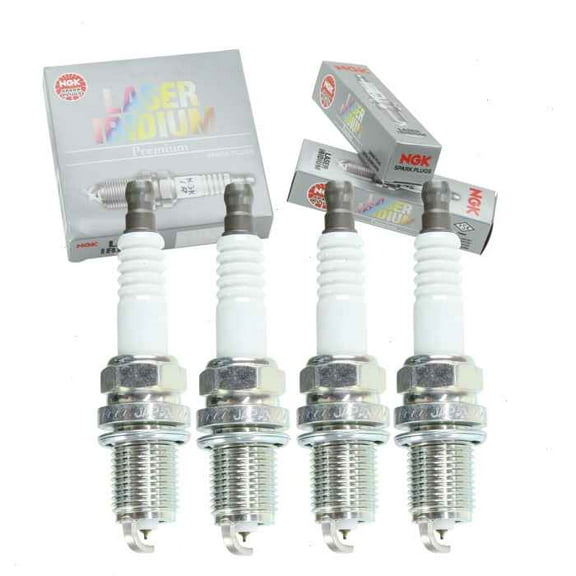 4 pc NGK Laser Iridium Spark Plugs compatible with Mazda 2 1.5L L4 2011-2014