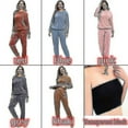 thumbnail image 4 of Warm Pajamas Fleece Top Trousers Round Neck Soft Pajamas Set, 4 of 5
