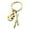 Gold, variant on Artist Painter Paintbrush Keychain Small Key Decoration Charm for Souls, 1.25x1.77 inch, Silver