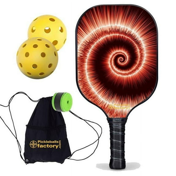 Pickleball Factory PB00041-12-C Pickleball Equipment Paddles - Whirlings Edgeless Pickleball Paddles, Pickleball Racquets for Sale Pickleball Beach, Carbonfiber Graphite