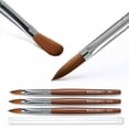 thumbnail image 7 of Modelones Kolinsky Acrylic Nail Brush Set, Size 8/10/12 Round Shaped Nail Brushes for Acrylic Powder, Gel Polish, Extension Gel, 3D Carving & Detailing Design with Wooden Handle Salon & DIY Use, 7 of 7