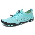 thumbnail image 3 of lnmuld Men Women Barefoot Shoes Breathable Mesh Shoes for Water Yoga Fitness Hiking Color:Sky Blue,Size:9.5, 3 of 5