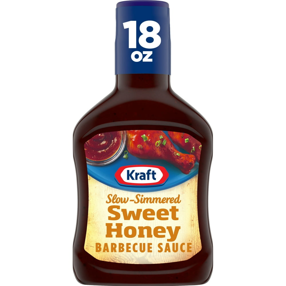 Kraft Sweet Honey SlowSimmered Barbecue Sauce, 18 oz Bottle Walmart