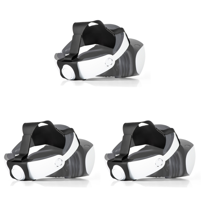 Diadema Ajustable Uced Accesorios Fijación Presión PU Suave para PS VR2 Rojo