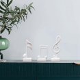 thumbnail image 4 of 3Pcs Music Note Decor, Gifts Musical Figurine Modern Statue Sculpture, Table Centerpiece Crafts Home Arts,Gold, 4 of 7