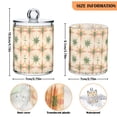 thumbnail image 5 of Yayeee 4 Pack Qtip Holder Bathroom Cotton Swab Canister with Lid Clear Dispenser Set, Pastel Beige Geometric, 5 of 6