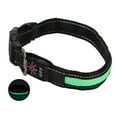 thumbnail image 4 of Dog Luminous Collar With Reflective Strips Anti Entanglement LED Collar for Cats DogsGreen S, 4 of 9