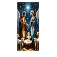 thumbnail image 2 of Antqov Christmas Door Cover Hanging Banner Nativity Scene Door Cover 79x35" Cloth Polyester Winter Front Door Cover Backdrop Christmas Decorations for Indoor Outdoor Holiday Party Decor, 2 of 6