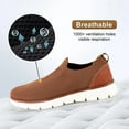 thumbnail image 3 of LILYCHAN Mens Casual Canvas Loafers Shoes Oxfords Shoes Knit Dress Shoes Comfortable Slip-on Shoes, 3 of 7