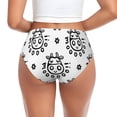 thumbnail image 3 of Womens Underwear Minimalist Lines Cute Cow Head Cuteness No Show Seamless Underwear for Women, Soft Stretch Women's Panties, Hipster Ladies Panties Bikini Underwear Briefs, 3 of 6
