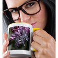 thumbnail image 2 of 3drose, Lilac Flowers, 11oz Two-tone Yellow Mug, 2 of 6