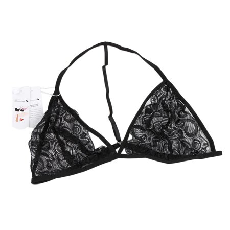 

Sexy Women Floral Lace Bra Black Lingerie Bustier Sheer Bralette Unpadded Camis Sleepwear
