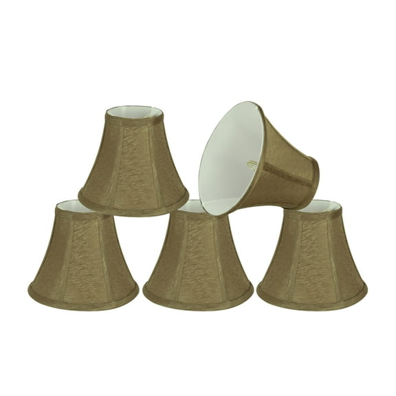 Aspen Creative Corporation 6'' Fabric Bell Candelabra Shade (Set of 5)