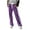Purple, variant on Mgmyaa Sweatpants for Women Spring Summer High Waist Drawstring Wide Leg Casual Loose Fit Lounge Trousers with Pockets