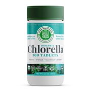 Green Foods Organic Chlorella 200 mg - 300 Tablets - Vegan