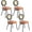Brown, variant on Dining Chairs Set of 2, Kitchen Chairs with Thicken Upholstered, Modern Black Dining Room Chairs Set of 2, Space Saving Dining Chairs with Metal Legs for Living Room, Natural Rattan