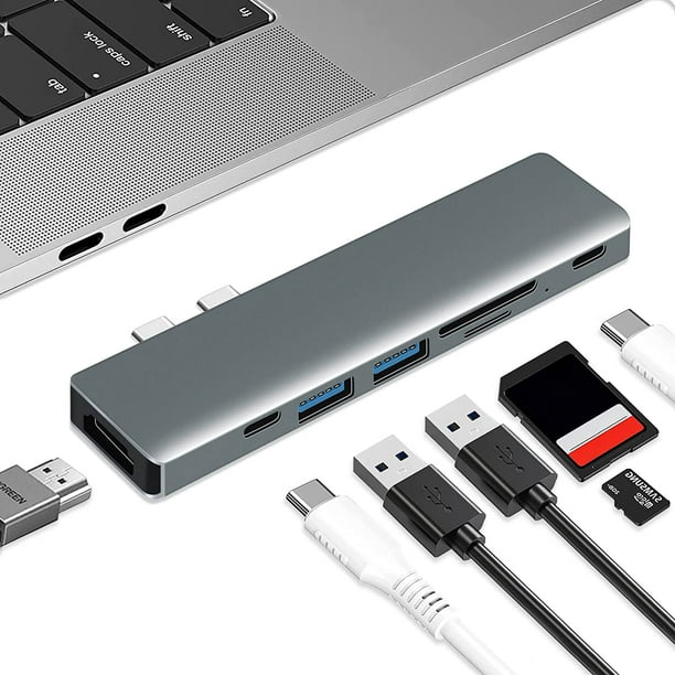 Adaptateur Hub USB C pour MacBook Pro MacBook Air, adaptateur