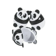 Panda Shaped Molded Easter Eggs - Party Supplies - 12 Pieces