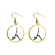 thumbnail image 1 of Pierna Motion Yoga Girl mantener el deporte sano Ear Dangle Golden Drop Earring Jewelry Mujer Unbranded M, 1 of 3