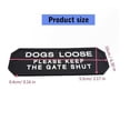 thumbnail image 5 of Elegant Black And White Dog Loose Notice Sign Sturdy Silicone Materials for Home Garden and Club Wall, 5 of 10