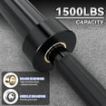 thumbnail image 4 of 7FT Barbell Weight Bar 1500LB Capacity Fit 2" Standard Weights for Powerlifting & Strength Training, 4 of 6