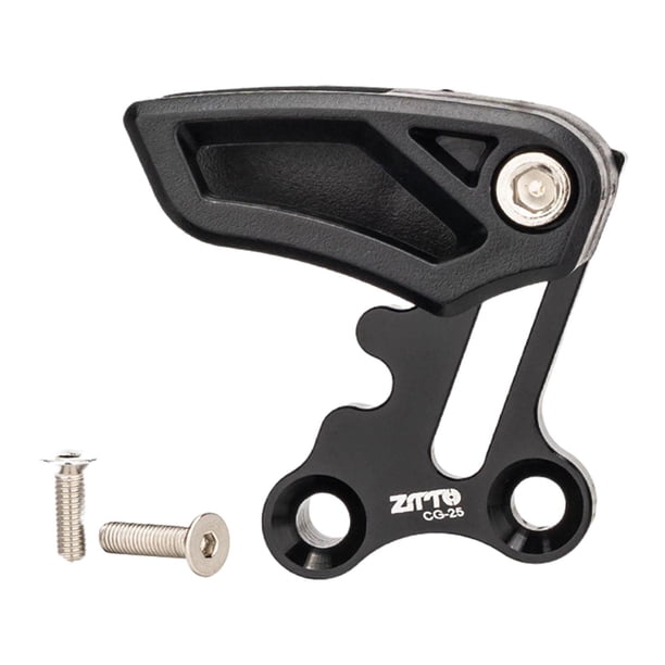 Estabilizador de cadena guía para cadena de bicicleta, previene caídas, guía para cadena de bicicleta de montaña, Protector de cadena de bicicleta de negro