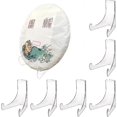 thumbnail image 1 of Transparent Acrylic Book Stand - Clear Acrylic Plate Stand Holder With Ledges - S-6pcs, 1 of 5