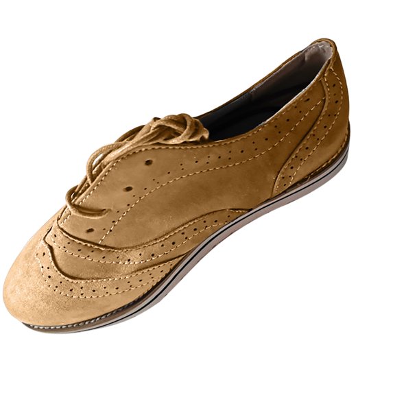 asdoklhq Womens Casual Shoes,Women Winter Lace Up Flock Casual Ankle Fretwork Heels Women's Casual Shoes