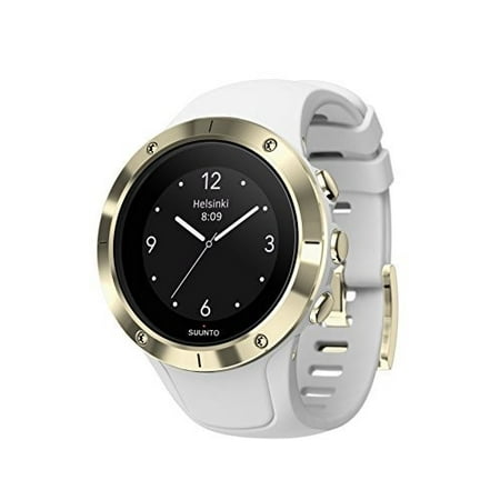 Suunto Spartan Trainer Wrist HR Steel Watch, White/Gold