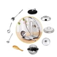 thumbnail image 3 of Monstrate Soporte para tapa de olla con bandeja, organizador de tenedor de cocina desmontable, soporte para vajilla, estante de almacenamiento Cocina y Comedor, 3 of 6