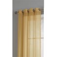 thumbnail image 2 of Ruthy's Textile 2 Piece Window Sheer Curtains Grommet Panels 54" X 63" Total 108" X 63" Inch Length for Kitchen,Bedroom/Living Room 54" W X 63" L, Gold, 2 of 3