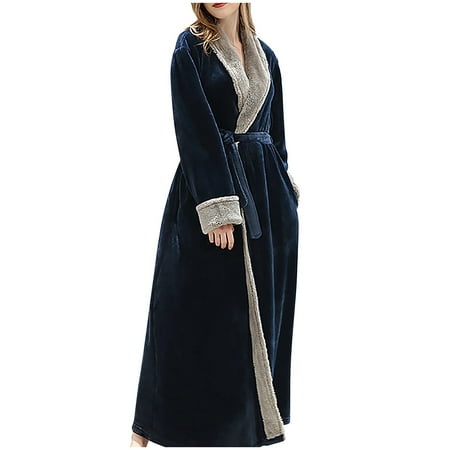 

TAIAOJING Womens Robe Shawl Ladies And Winter Home Autumn Bathrobe Wear Nightgown Sleepwear