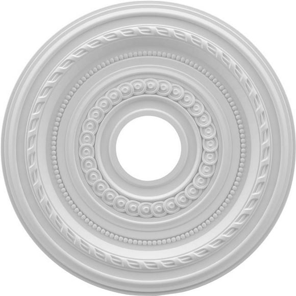Ekena Millwork CMP16CO 16 x 3.5 x 1 in. Cole Thermoformed PVC Ceiling Medallion - 4.5 in.
