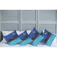 thumbnail image 2 of Ambesonne Animal Throw Pillow Cover 4 Pack, Whale in Ocean and Star, 20", Blue Grey and Pale Blue, 2 of 7