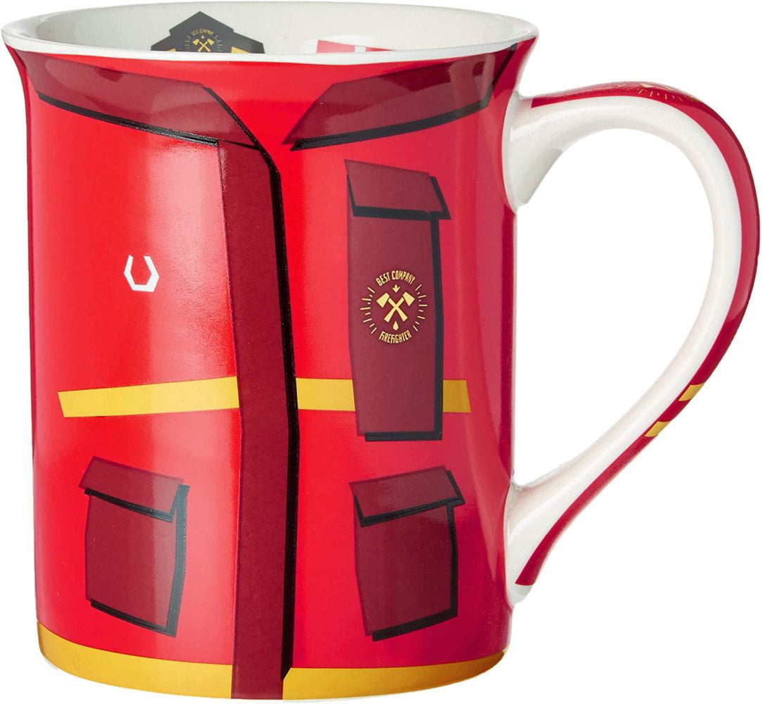 GREAT GIFT FIREMAN FIREFIGHTER LUCKY PERSONALISED MUG 