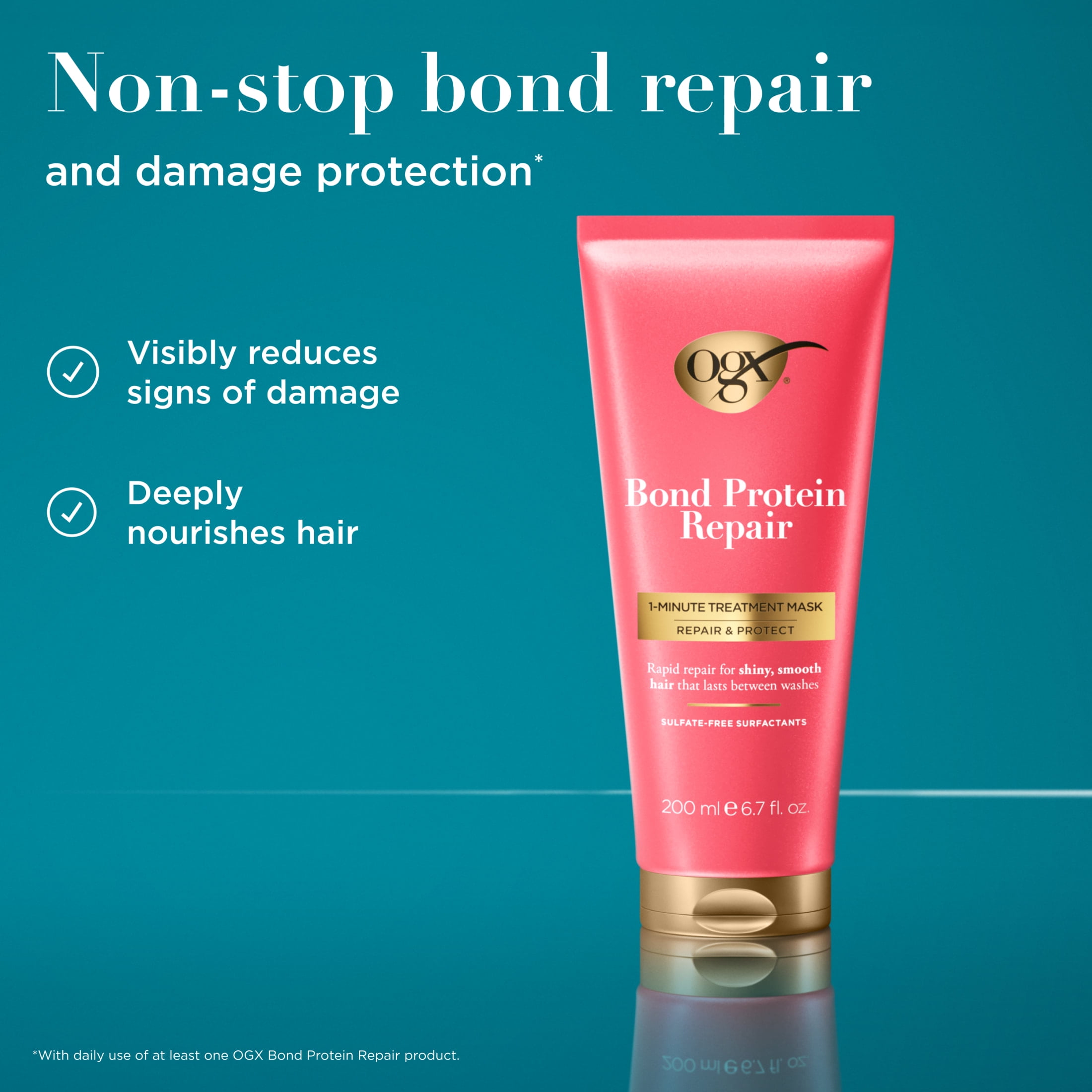 OGX, Repair & Protect Bond Protein Repair Treatment Mask, 6.7 fl