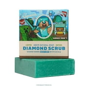 Dr. Squatch x Minecraft Diamond Scrub Bar Soap for Men Limited Edition Natural Body Soap, 5 oz