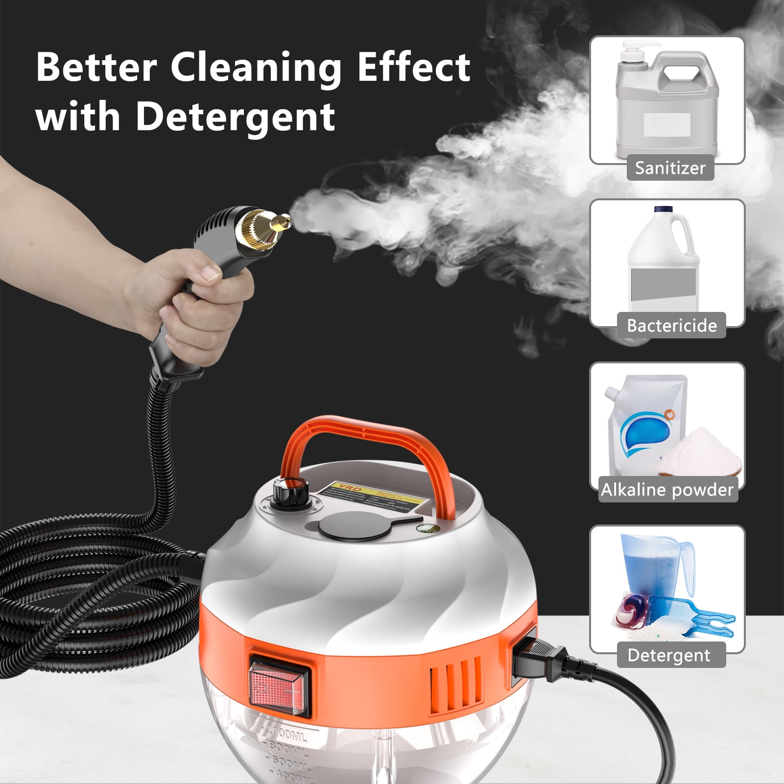  MYWUBAO Steam Cleaner 3000W High Temperature Pressurized Steam  Cleaner Carpet Cleaner Machine Portable Steam Cleaner for Deep Cleaning  Floors, Car, Upholstered Furniture, Bathroom, Windows and More