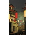 thumbnail image 2 of Amori 9x14 Black Ornate Wood Framed with Double Matting Museum Art Print Titled - Lumiere II, 2 of 4