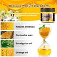 thumbnail image 4 of 3-piece set of wooden spice beeswax natural beeswax traditional wood wax multi-purpose furniture wax, for wood furniture care, 4 of 4