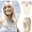 Bleach Blonde-14 Inch, variant on 14" Hair Topper with Bangs Clip in Top Extensions 200% Density Silk Base Top Hairpieces Straight Crown Wiglet for Thinning  Hair Women