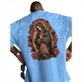 thumbnail image 5 of Unisex Christian T-Shirt, Virgin Mary and Roses Graphic Tee, Religious Catholic Art Shirt, Faith-Inspired Casual Top, Sizes S–5XL, 5 of 7