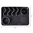 thumbnail image 4 of Vibrant Life Silicone Slow Feeder Compartment Pet Mat, Black, 12" x 8", 4 of 5