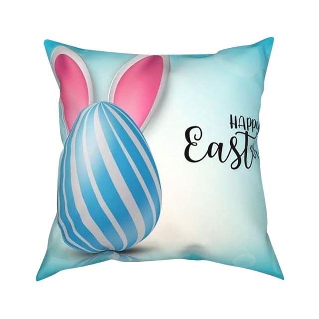 Easter Pillow Covers 18X18 Set of 4 Easter Day Home Cushion Survived Family Pillowcase Throw Pillow Cover Spring Pillow Covers 18X18 Set of 4 Spring Pillow Covers 18X18 Set of 2